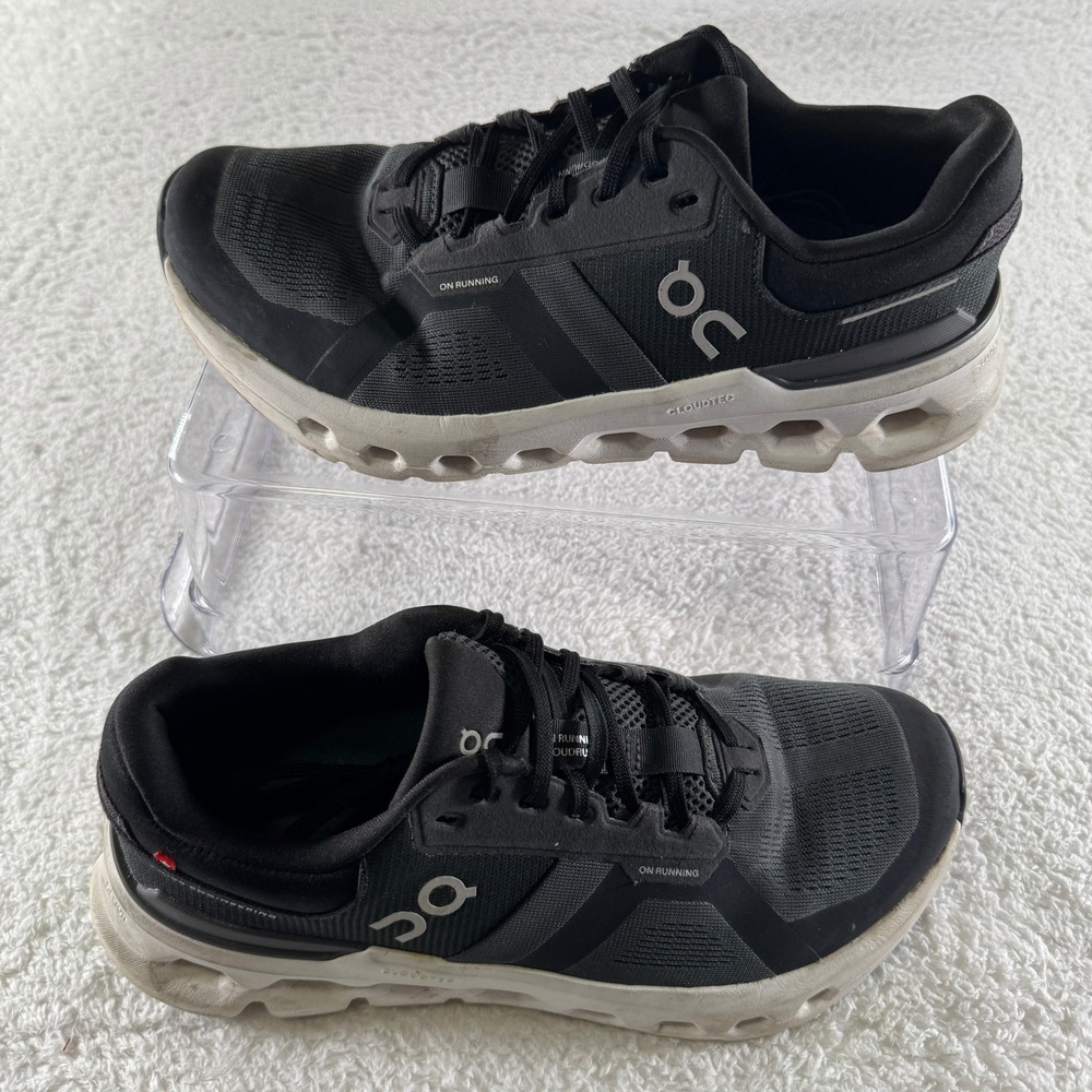 On Cloudrunner Shoes Womens Size 9 Black White Running‎ CloudTec Road Athletic